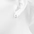 Solid 925 Sterling Silver Initial Crystal Personalised Alphabet Letter Earrings